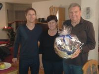 Klaus mit seiner Frau Heidi und Michael Metzger