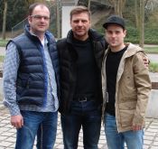 v. l., Markus Schlegel, Jürgen Heisch, Niklas Weber