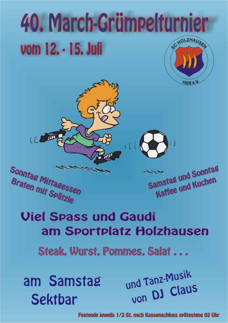 Plakat Grümpelturnier 2012